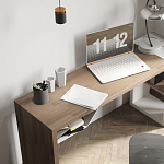 Письменный стол прямоугольный с полочкой под столешницей EcoComb варинант исполнения - 3 | Loft Concept в Омске