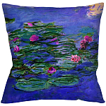 Подушка декоративная с цветочным принтом Impressionism in Art варинант исполнения - 1 | Loft Concept в Омске