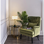 Столик журнальный золотой с темным стеклом Tastiness варинант исполнения - 3 | Loft Concept в Омске