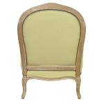 Кресло Ava Classical Armchair green striped flax варинант исполнения - 2 | Loft Concept в Омске