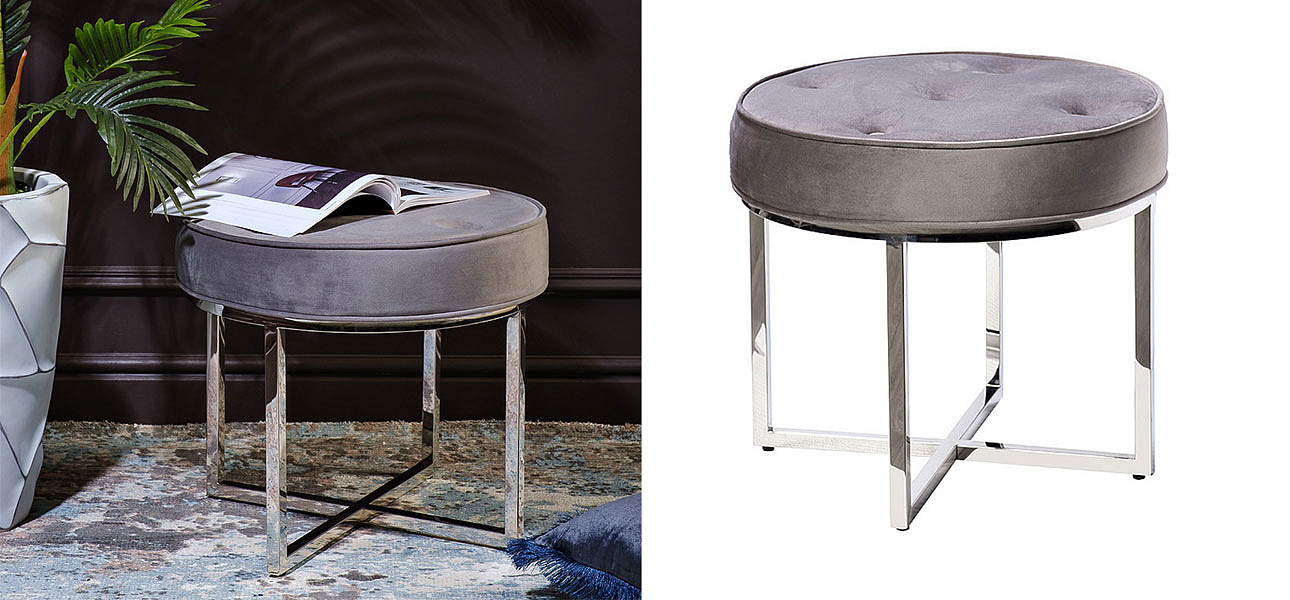 Пуф Cumbres del Achusco chrome - Loft-Concept в Омске