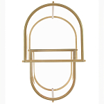 Комплект из 2-х приставных столиков на металлическом основании цвета латунь Ambassador варинант исполнения - 3 | Loft Concept в Омске