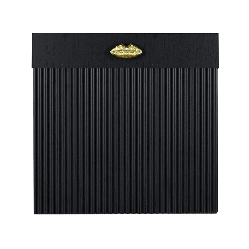 Сундук Elsa Dreams Black Черный Золотой в Омске | Loft Concept 