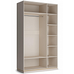 Шкаф 3-х дверный с зеркальными дверями Satin Furniture варинант исполнения - 2 | Loft Concept в Омске