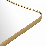 Зеркало золотистое с закруглёнными углами Thin Frame варинант исполнения - 3 | Loft Concept в Омске