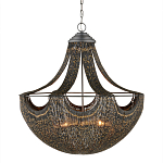 Люстра в форме колокола с декором из тонких железных нитей Jagged Pattern варинант исполнения - 3 | Loft Concept в Омске