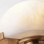 Бра с 2-мя мраморными плафонами на латунном корпусе Light Warm Light варинант исполнения - 2 | Loft Concept в Омске