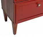 Тумба прикроватная красная из массива бука с 2-мя ящиками Wenge Light варинант исполнения - 4 | Loft Concept в Омске