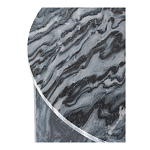 Столик кофейный с столешницей из черного мрамора Compact Black Marble Table варинант исполнения - 5 | Loft Concept в Омске