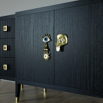 Большой Комод-буфет Elsa Dreams Black с ящиками варинант исполнения - 2 | Loft Concept в Омске