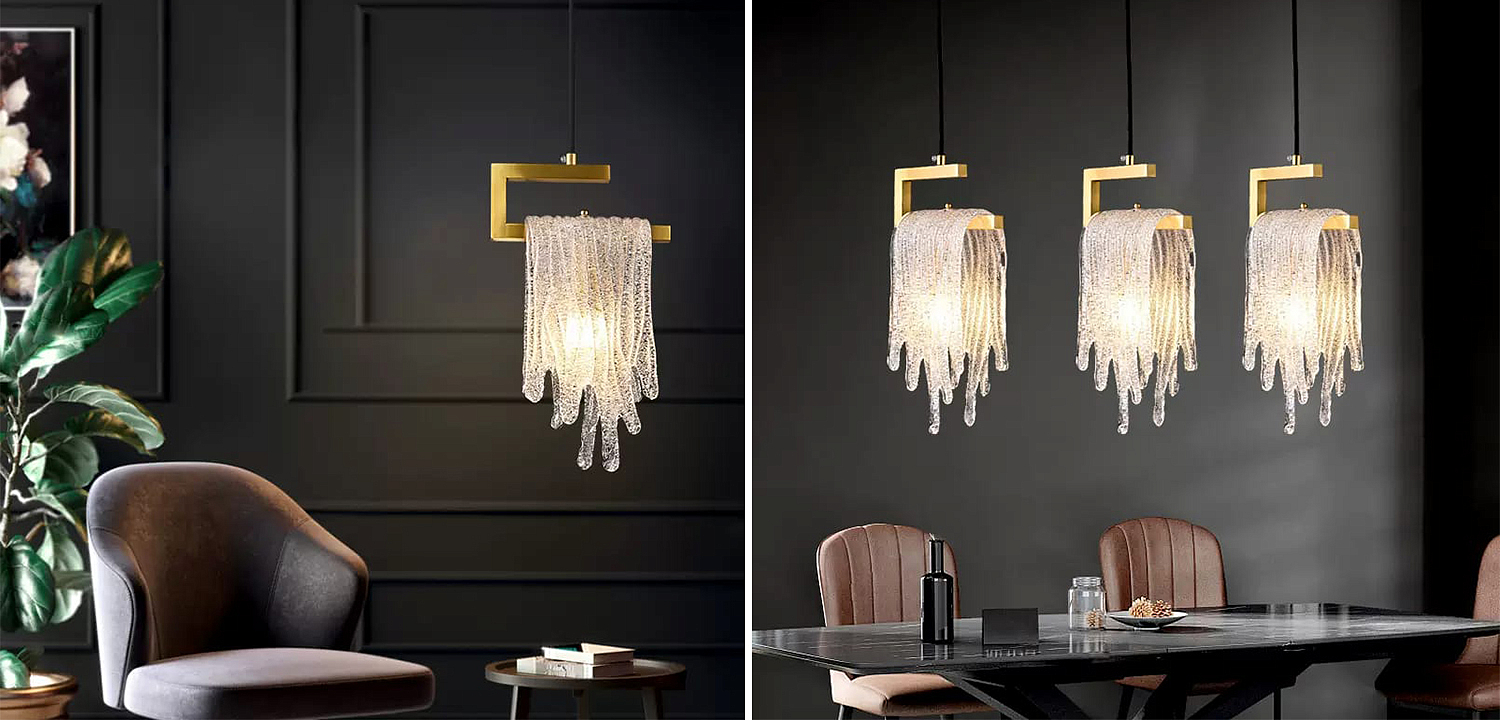 Подвесной светильник Fused Glass Hanging lamp Подвесной светильник Fused Glass Hanging lamp - Loft-Concept в Омске