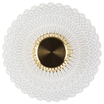 Бра в форме диска Loggia White Patterns Acrylic Wall Lamp варинант исполнения - 1 | Loft Concept в Омске