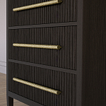 Комод Primo с 3 выдвижными ящиками Темный орех варинант исполнения - 3 | Loft Concept в Омске