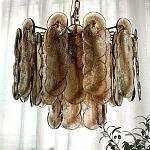 Люстра из круглых стеклянных элементов Vienna варинант исполнения - 3 | Loft Concept в Омске