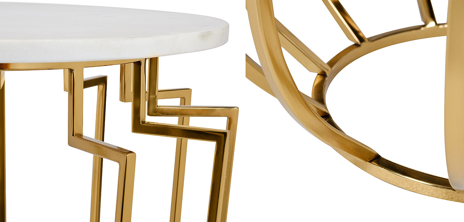 Приставной стол Embret Marble Side Table Приставной стол Embret Marble Side Table - Loft-Concept в Омске