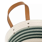 Корзина для хранения с ручками плетеная Interlacement Green  варинант исполнения - 2 | Loft Concept в Омске