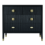 Бельевой Комод с 4 ящиками Elsa Dreams Black варинант исполнения - 5 | Loft Concept в Омске