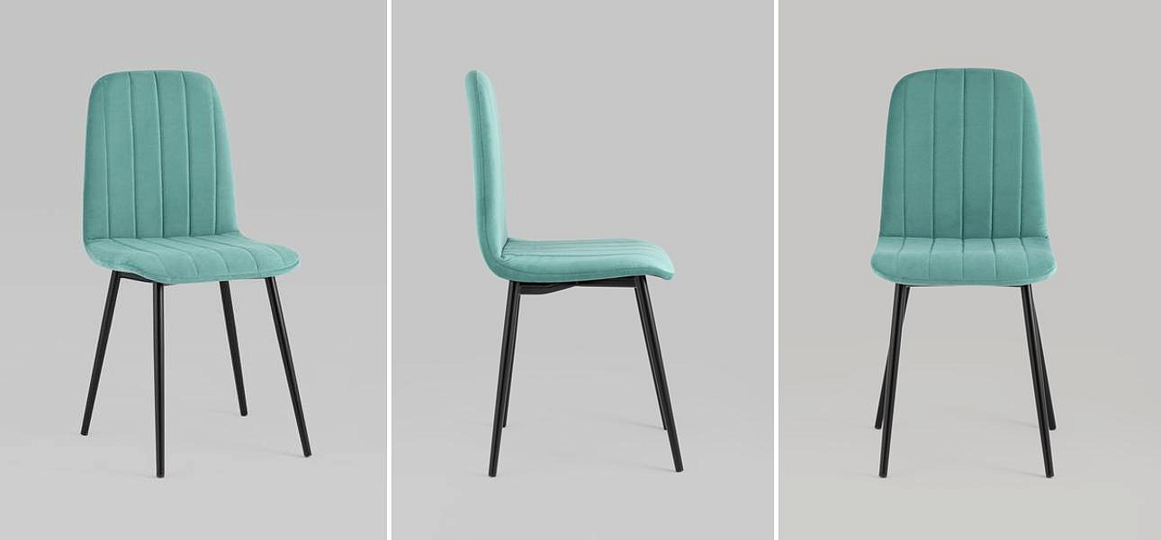 Стул Easy Chair Велюр Мятный цвет Стул Easy Chair Велюр Мятный цвет - Loft-Concept в Омске