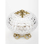 Конфетница из прозрачного рельефного стекла Eden Garden варинант исполнения - 2 | Loft Concept в Омске