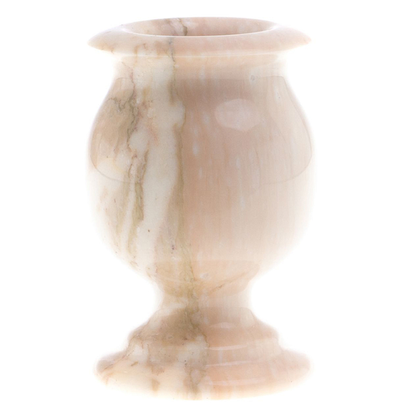 Ваза для цветов из натурального мрамора  Marble Vase Бежевый в Омске | Loft Concept 