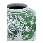 Ваза с зелеными цветочными и птичьими мотивами Vase Inspired by Nature варинант исполнения - 3 | Loft Concept в Омске