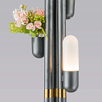 Торшер светодиодный с серым металлическим каркасом Generosity варинант исполнения - 3 | Loft Concept в Омске