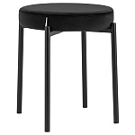 Табурет с мягким круглым сиденьем RIO Black варинант исполнения - 1 | Loft Concept в Омске