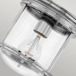 Потолочный светильник для ванных комнат с цилиндрическим стеклянным плафоном и одной лампой Hinkley варинант исполнения - 16 | Loft Concept в Омске