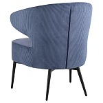 Современное мягкое кресло на металлических ножках Rakush Blue варинант исполнения - 4 | Loft Concept в Омске