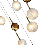 Люстра светодиодная с сферическими стеклянными плафонами Splatter варинант исполнения - 7 | Loft Concept в Омске