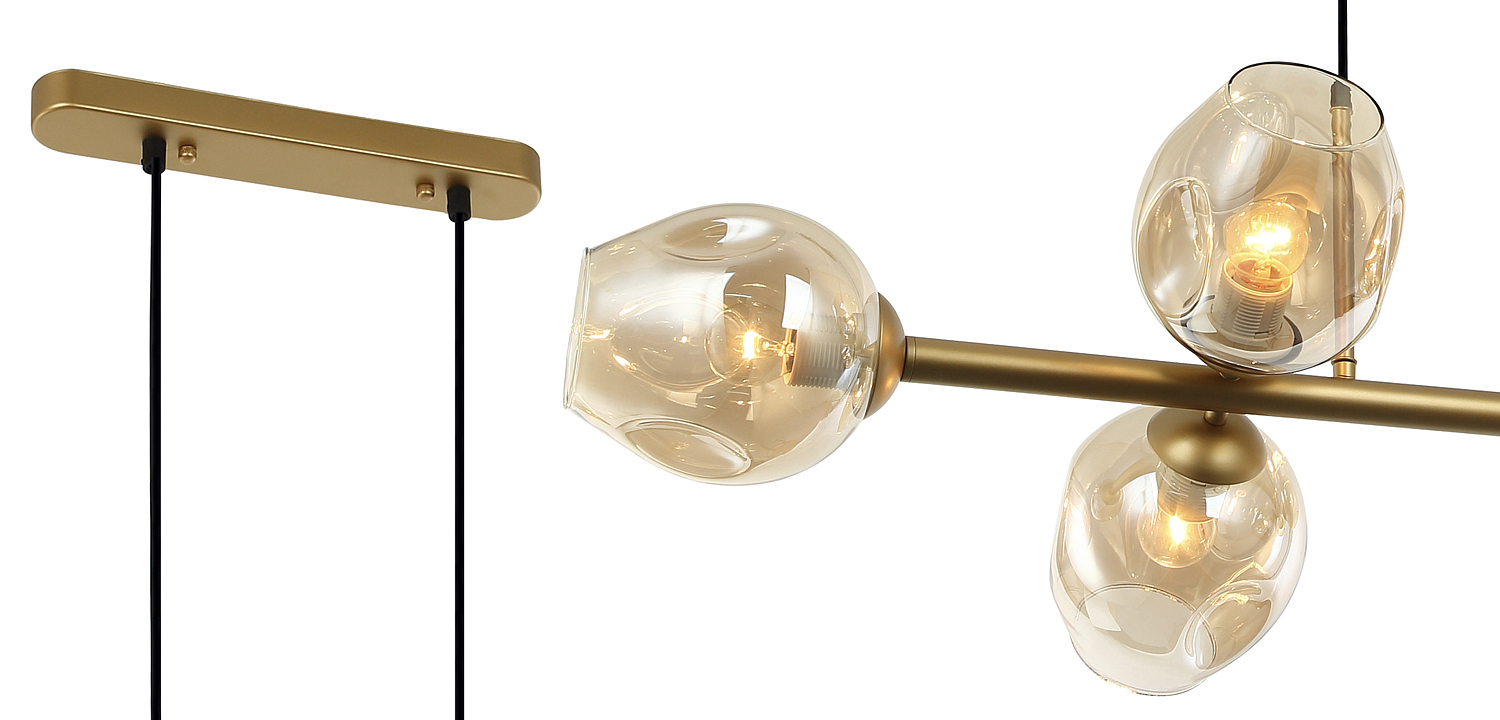 Люстра Branching Bubble Chandelier Line Gold Люстра Branching Bubble Chandelier Line Gold - Loft-Concept в Омске