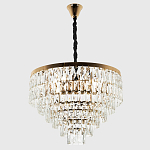 Люстра с прямоугольными хрустальными подвесками Lunet Crystal Rectangulars Chandelier 12 варинант исполнения - 3 | Loft Concept в Омске