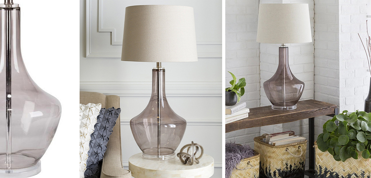 Настольная лампа Fantina Table lamp gray Настольная лампа Fantina Table lamp gray - Loft-Concept в Омске