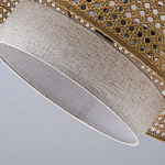 Подвесной светильник с декоративным поясом из плетеного бамбука Biuloggicu варинант исполнения - 8 | Loft Concept в Омске