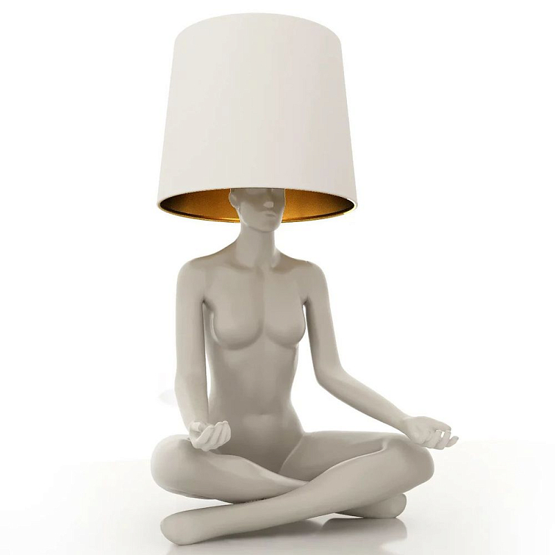 Лампа MANNEQUIN LAMP с абажуром телесный замок Глянцевый черный Черный матовый Глянцевый белый Белый матовый Серый матовый Золотой Красный в Омске | Loft Concept 