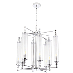 Люстра с 8-ю прозрачными цилиндрическими плафонами Jeanette варинант исполнения - 4 | Loft Concept в Омске