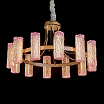 Люстра круглая с текстурными цилиндрическими плафонами Glimpse варинант исполнения - 1 | Loft Concept в Омске