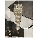 Люстра многоярусная каскадная с хрустальными подвесками Roul Crystal Light варинант исполнения - 10 | Loft Concept в Омске