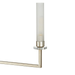 Люстра с 6-ю белыми матовыми плафонами из стекла в форме цилиндра Longitude варинант исполнения - 1 | Loft Concept в Омске