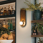 Бра с декором из плетеного бамбука Wicker Oval Lamp варинант исполнения - 3 | Loft Concept в Омске