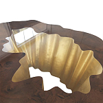 Кофейный стол Burl Exotic tree Coffee Table Black варинант исполнения - 3 | Loft Concept в Омске