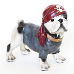 Статуэтка собака в бандане Fashionable Dogs Pirate варинант исполнения - 1 | Loft Concept в Омске
