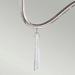 Люстра цвета никель с прозрачными стеклянными подвесками в форме капель Elstead Lighting варинант исполнения - 12 | Loft Concept в Омске