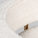 Стул букле бежевый с каркасом цвета матовое золото Tactility варинант исполнения - 4 | Loft Concept в Омске