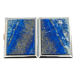 Портсигар с газовой зажигалкой из натурального камня Лазурит Stone Cigarettes Cases варинант исполнения - 4 | Loft Concept в Омске
