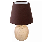 Настольная лампа с тканевым абажуром на овальном основании Lampshade on Oval Base варинант исполнения - 1 | Loft Concept в Омске