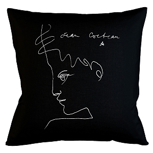 Декоративная подушка White Silhouette Man Pillow