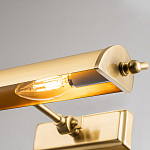 Светильник для картин цвета состаренная латунь с широким плафоном на прямоугольном основании Elstead Lighting варинант исполнения - 8 | Loft Concept в Омске