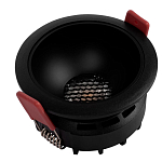 Встраиваемый спот светодиодный круглый черного цвета с углублением Ombra Lux  варинант исполнения - 4 | Loft Concept в Омске