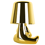 Настольная лампа фигурная золотого цвета с гладким абажуром Высота 16 см Sophia варинант исполнения - 4 | Loft Concept в Омске